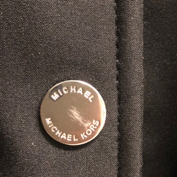 Michael Kors | Women's Belted Rain Jacket | Black | Size XLarge - Picture 6 of 6